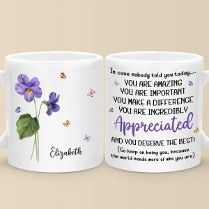 You Deserve The Best - Bestie Personalized Custom Mug - Christmas Gift For Best Friends, BFF, Sisters