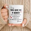You Give Me A Boner, A Heart On, Hearts - Personalized Custom Coffee Mug - CPL1283_MG