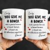 You Give Me A Boner, A Heart On, Hearts - Personalized Custom Coffee Mug - CPL1283_MG