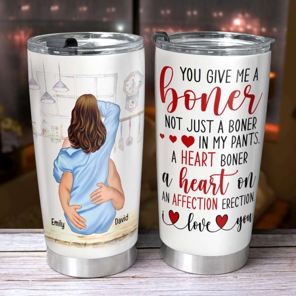 You Give Me A Boner, Couple Make Love White Mug