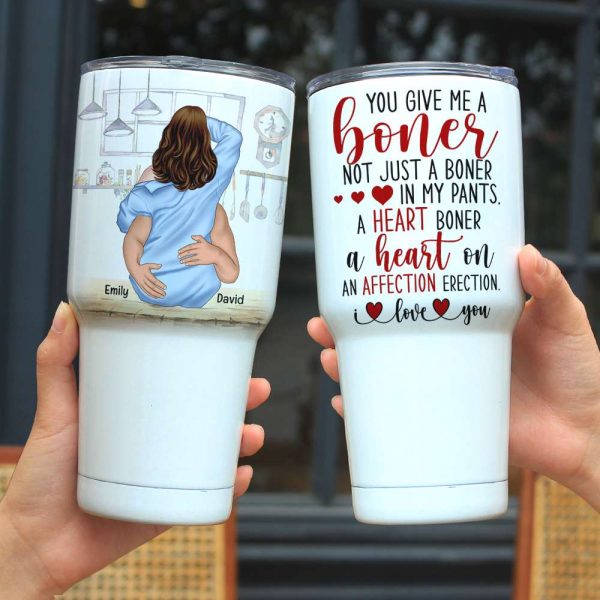 You Give Me A Boner, Couple Make Love White Mug