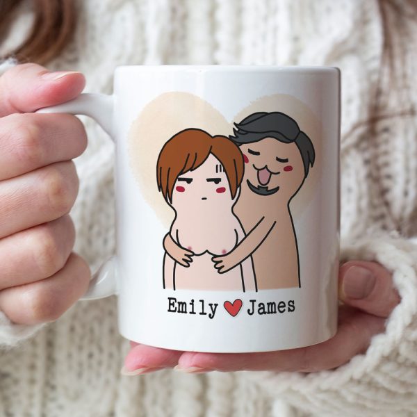 You Give Me A Boner Personalized Couple Mug, Gift For Couple