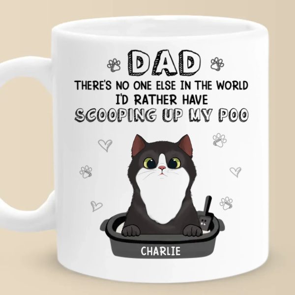 You Hold A Unique Place In My Heart - Cat Personalized Custom Mug - Father's Day, Gift For Pet Owners, Pet Lovers