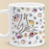 You Hold My Hand, Also My Heart - Family Personalized Custom 3D Inflated Effect Printed Mug - Gift For Mom, Grandma
