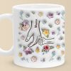 You Hold My Hand, Also My Heart - Family Personalized Custom 3D Inflated Effect Printed Mug - Gift For Mom, Grandma