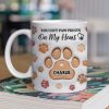 You Left Paw Prints - Personalized 3D Inflated Effect Ceramic Mug - Gift For Pet Lovers | NA94