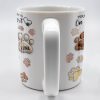 You Left Paw Prints On My Heart, Paw Prints and Custom Names - Personalized Custom Coffee Mug - PME059_MG