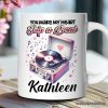You Make My Heart Skip a Beat Personalized Mug, Vintage Turntable Vinyl Record Player Cute Gift With Custom Name