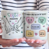 You Make My Heart Smile - Bestie Personalized Custom 3D Inflated Effect Printed Mug - Gift For Best Friends, BFF, Sisters, Coworkers