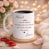 You Make My World Complete White Ceramic Mug, Sweet Love Quote Design, Unique Creative Gift for Him or Her