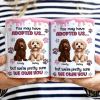 You May Have Adopted Us 3D Effect Dog Cat - Personalized White Edge-to-Edge Mug
