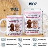 You May Have Adopted Us 3D Effect Dog Cat - Personalized White Edge-to-Edge Mug