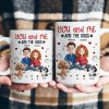 You, Me And The Dogs - Personalized Mug - Gift for Pet Owners, Dog Lovers, Dog Dad, Dog Mom | CLP15 NH96