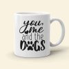 You, Me And The Dogs, Personalized Mug, Gift For Dog Lover Couple