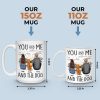 You, Me & The Dogs - Dog Personalized Custom Mug - Gift For Pet Owners, Pet Lovers