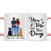 You Me & The Dogs Couple Back View Standing Personalized Mug
