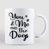 You Me & The Dogs Couple Back View Standing Personalized Mug