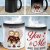 You Me & The Kids - Personalized Color Changing Mug - Gift For Couples, Husband Wife