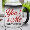 You Me & The Kids - Personalized Color Changing Mug - Gift For Couples, Husband Wife