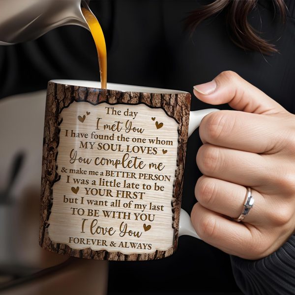 You & Me We Got This Tree Bark Heart Design - Personalized Custom Coffee Mug - CPL151_MG