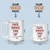 You Never Give Up On Me - Couple Personalized Custom Mug - Christmas Gift For Husband Wife, Anniversary