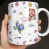 You Seriously Live Too Damn Far From Me, Flowers And Heart - Personalized Custom Coffee Mug - BST538_MG