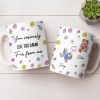 You Seriously Live Too Damn Far From Me, Flowers And Heart - Personalized Custom Coffee Mug - BST538_MG