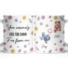 You Seriously Live Too Damn Far From Me, Flowers And Heart - Personalized Custom Coffee Mug - BST538_MG