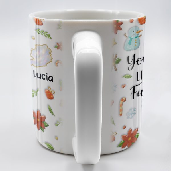 You Seriously Live Too Far, Countries Map And Hearts Design - Personalized Custom Coffee Mug - BST422_MG