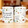 You Seriously Live Too Far, Countries Map And Hearts Design - Personalized Custom Coffee Mug - BST422_MG