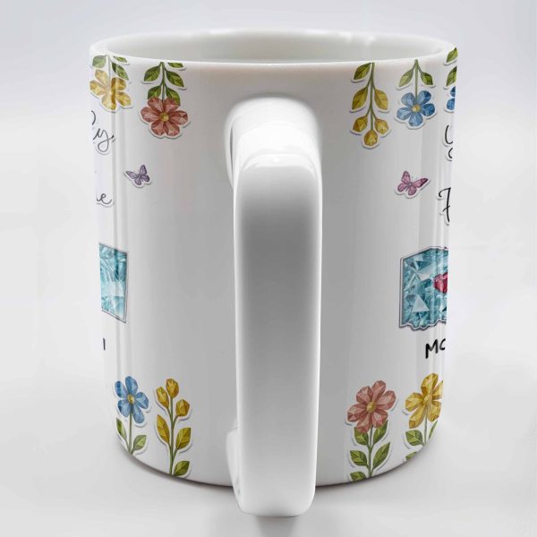 You Seriously Live Too Far From Me, Heart And Flowers Design - Personalized Custom Coffee Mug - BST388_MG