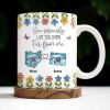 You Seriously Live Too Far From Me, Heart And Flowers Design - Personalized Custom Coffee Mug - BST388_MG