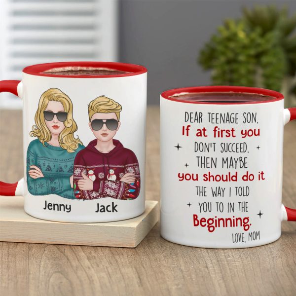 You Should Do It The Way I Told You To In The Beginning - Personalized Mom And Son Mug - Christmas Gift