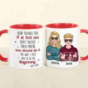 You Should Do It The Way I Told You To In The Beginning - Personalized Mom And Son Mug - Christmas Gift