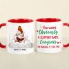 You Were Obviously A Slippery Baby, Gift For Couple, Personalzied Accent Mug, Christmas Gift