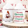 You Were Obviously A Slippery Baby, Gift For Couple, Personalzied Accent Mug, Christmas Gift