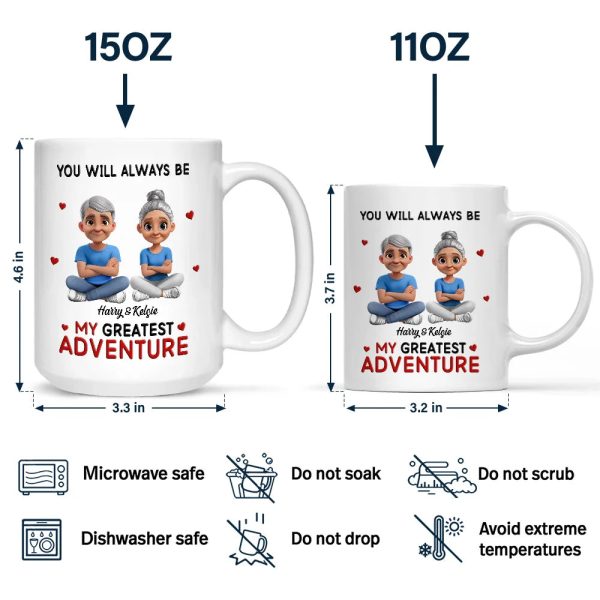 You Will Always Be My Greatest Adventure - Personalized Mug