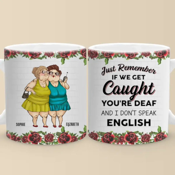 You'd Be The First Person I'd Call - Bestie Personalized Custom Mug - Gift For Best Friends, BFF, Sisters