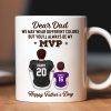 You'll Always Be My MVP Divided Funny Gift For American Football Dad Personalized Mug