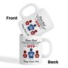 You'll Always Be My MVP Divided Funny Gift For Baseball Dad Personalized Mug