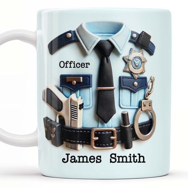 Your Badge Is A Symbol Of Honor With American Flag - Personalized Custom Coffee Mug - SON059_MG