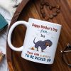 Your Gift Is Waiting To Be Picked Up, Personalized Mug, Gift For Dog Mom, Mother's Day Gift, Chibi Dogs