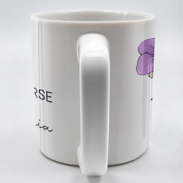 Your Job and Your Name, Flower Design - Personalized Custom Coffee Mug - GRAD273_MG