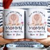 You're Doing A Great Job, Mommy Happy 1st Mother's Day, Handprints and Flowers - Personalized Custom Coffee Mug - MOM095_MG