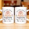 You're Doing A Great Job, Mommy Happy 1st Mother's Day, Handprints and Flowers - Personalized Custom Coffee Mug - MOM095_MG