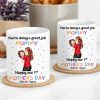 You're Doing a Great Job Mommy Personalized Two-Tone Mug, Happy Mother's Day Gift For Wife, Heartfelt Gift for New Moms, Customizable White Ceramic Mug & Two-Tone Mug