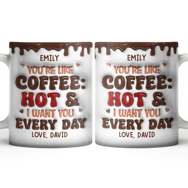 Youre Like Coffee Chocolate Drip - Personalized Custom Coffee Mug - CPL1381_MG