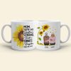 You're Like Sunflower Strong, Happy Mother's Day Personalized Coffee Mug, Gift For Mom