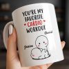 You're My Favorite Cardio Workout Cute Cartoon - Personalized Custom Coffee Mug - CPL1312_MG