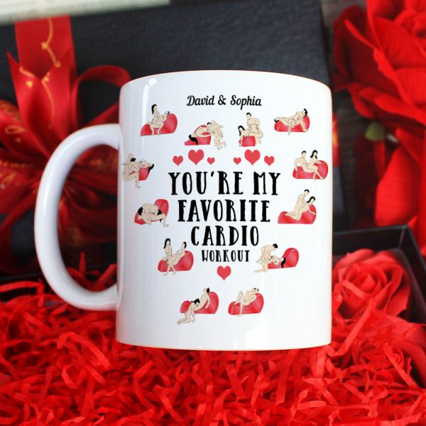 You're My Favorite Cardio Workout, Make Love Couple White Mug